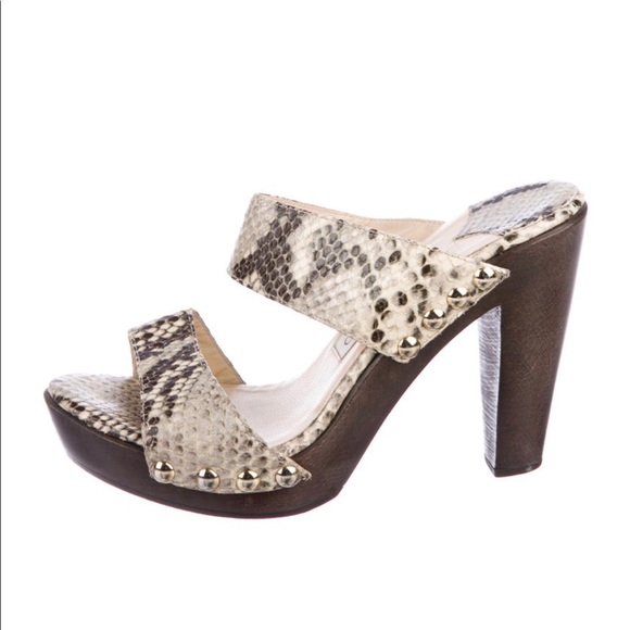 Jimmy Choo Python studded heels - Picture 3 of 4